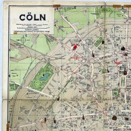 Stadtplan Von Coln Koln 1 10 100 Januar 1923 Landkartenarchiv De