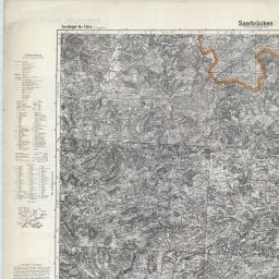 Einheitsblatt 136b Saarbrucken St Avold Ludweiler Warndt Saarbrucken Salzburgen Pfalzburg 4 1940 Landkartenarchiv De